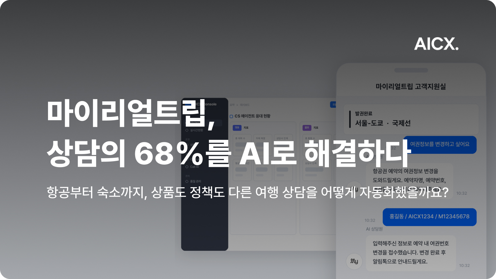 한 달 5만 건의 여행 문의, 3만 5천 건은 AI가 해결합니다